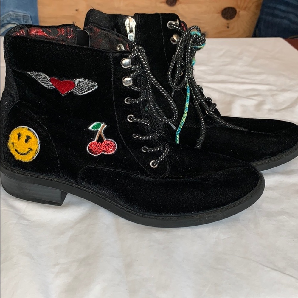 Cupcake Couture High Top Velvet Shoes